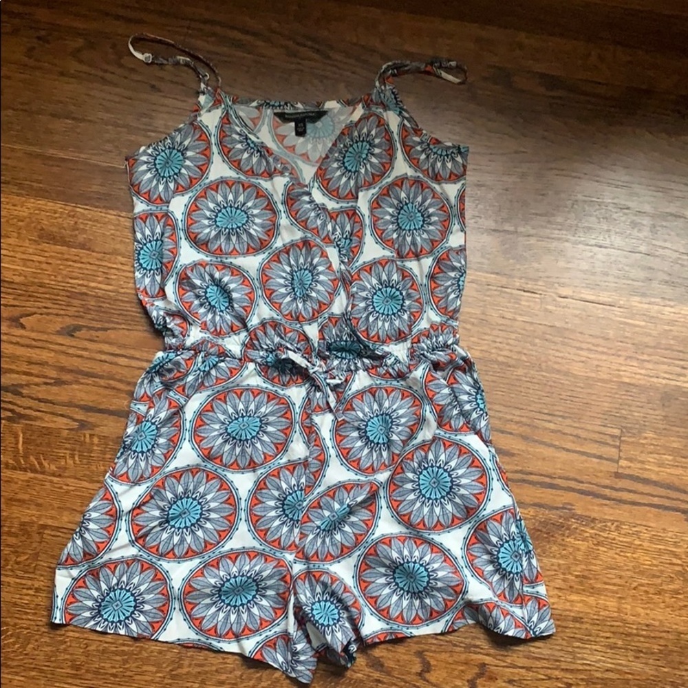 Banana republic boho pattern romper